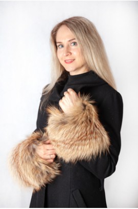 Golden Fox Fur Cuffs